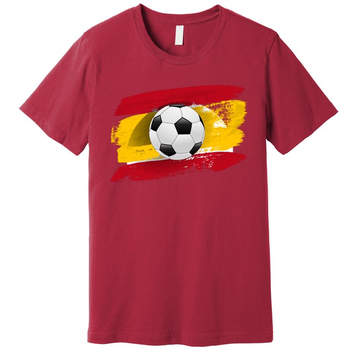 Spain Soccer Flag Premium T-Shirt