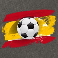 Spain Soccer Flag Cotton Canvas Backpack