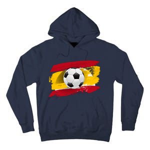 Spain Soccer Flag Tall Hoodie