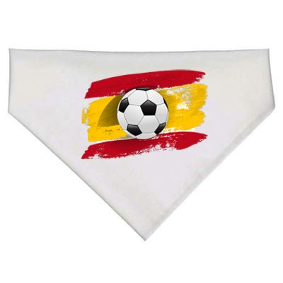 Spain Soccer Flag USA-Made Doggie Bandana