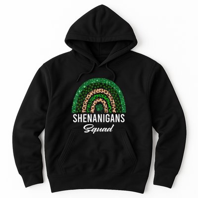 Shenanigans Squad Funny St Patricks Day Costume Rainbow Hoodie