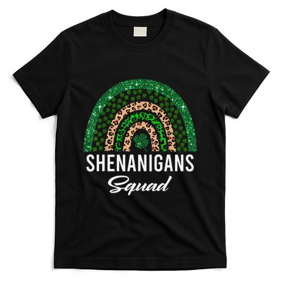 Shenanigans Squad Funny St Patricks Day Costume Rainbow T-Shirt