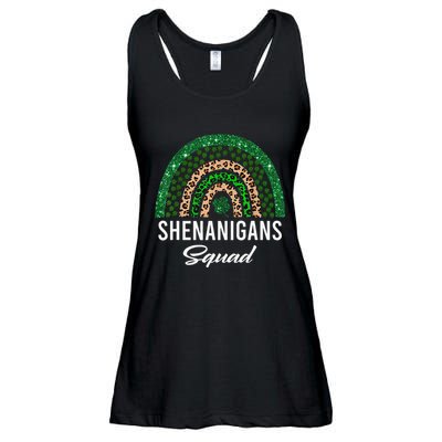 Shenanigans Squad Funny St Patricks Day Costume Rainbow Ladies Essential Flowy Tank