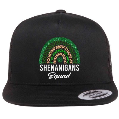 Shenanigans Squad Funny St Patricks Day Costume Rainbow Flatbill Hat