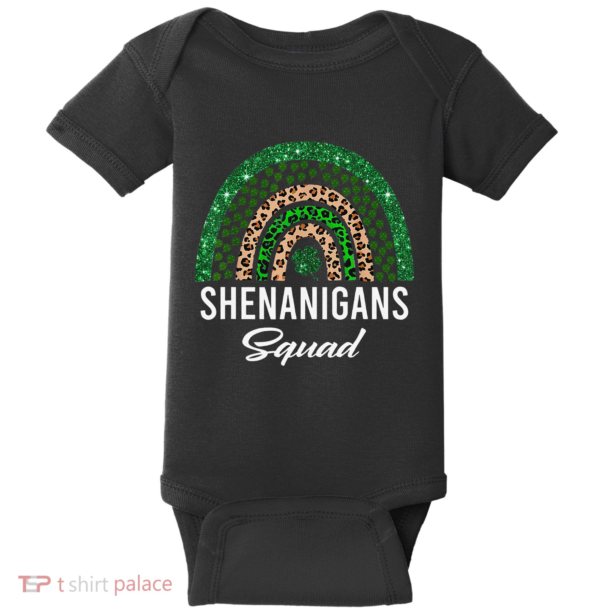 Shenanigans Squad Funny St Patricks Day Costume Rainbow Baby Bodysuit