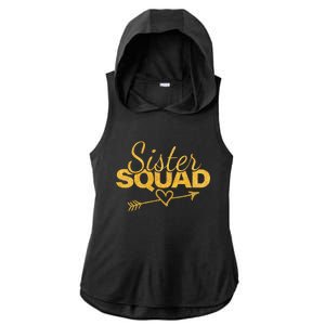 Sister Squad Family Matching Party  BBF Sisters Ladies PosiCharge Tri-Blend Wicking Draft Hoodie Tank