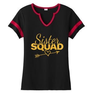 Sister Squad Family Matching Party  BBF Sisters Ladies Halftime Notch Neck Tee