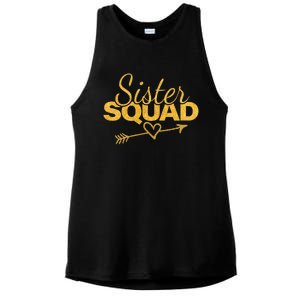 Sister Squad Family Matching Party  BBF Sisters Ladies PosiCharge Tri-Blend Wicking Tank