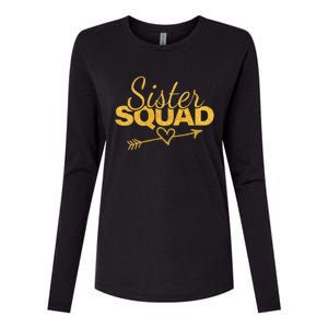 Sister Squad Family Matching Party  BBF Sisters Womens Cotton Relaxed Long Sleeve T-Shirt