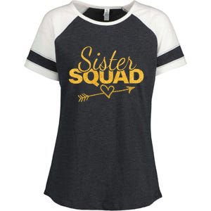 Sister Squad Family Matching Party  BBF Sisters Enza Ladies Jersey Colorblock Tee