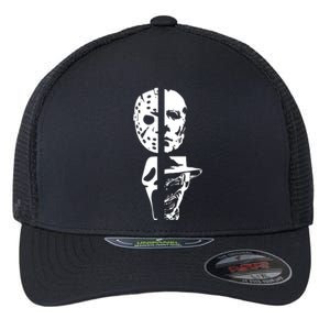 Supervillain Scary Faces Halloween Flexfit Unipanel Trucker Cap