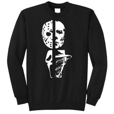 Supervillain Scary Faces Halloween Sweatshirt