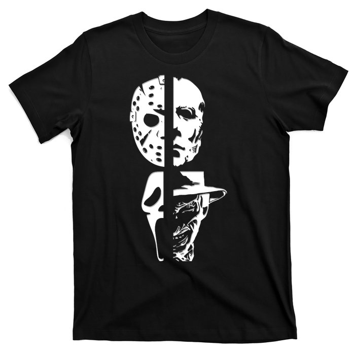 Supervillain Scary Faces Halloween T-Shirt