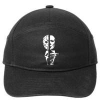 Supervillain Scary Faces Halloween 7-Panel Snapback Hat