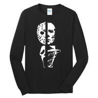 Supervillain Scary Faces Halloween Tall Long Sleeve T-Shirt