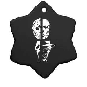 Supervillain Scary Faces Halloween Ceramic Star Ornament