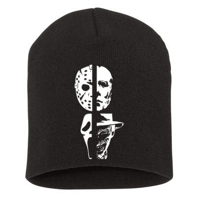 Supervillain Scary Faces Halloween Short Acrylic Beanie
