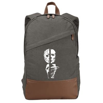 Supervillain Scary Faces Halloween Cotton Canvas Backpack