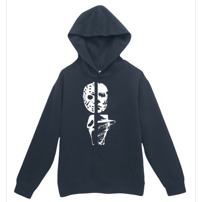 Supervillain Scary Faces Halloween Urban Pullover Hoodie