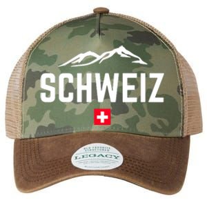 SUISSE SWITZERLAND Flag Legacy Tie Dye Trucker Hat