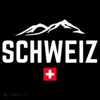 SUISSE SWITZERLAND Flag Stripe Pom Pom Beanie