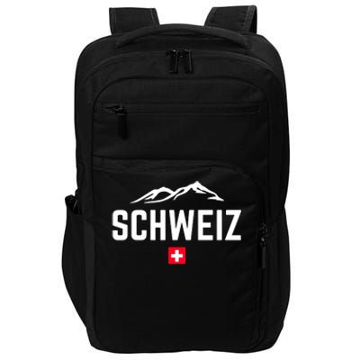 SUISSE SWITZERLAND Flag Impact Tech Backpack