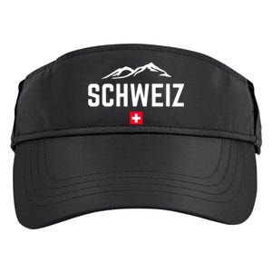 SUISSE SWITZERLAND Flag Adult Drive Performance Visor