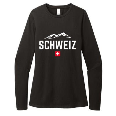 SUISSE SWITZERLAND Flag Womens CVC Long Sleeve Shirt