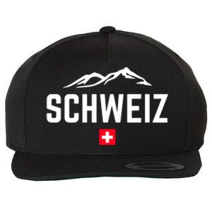 SUISSE SWITZERLAND Flag Wool Snapback Cap