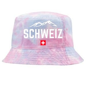 SUISSE SWITZERLAND Flag Tie-Dyed Bucket Hat