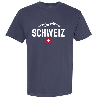 SUISSE SWITZERLAND Flag Garment-Dyed Heavyweight T-Shirt