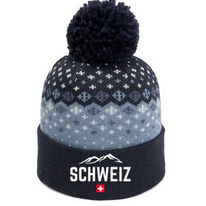 SUISSE SWITZERLAND Flag The Baniff Cuffed Pom Beanie