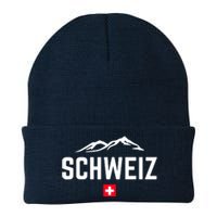 SUISSE SWITZERLAND Flag Knit Cap Winter Beanie