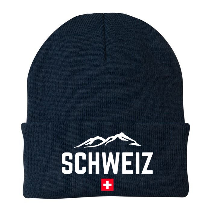 SUISSE SWITZERLAND Flag Knit Cap Winter Beanie