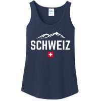 SUISSE SWITZERLAND Flag Ladies Essential Tank