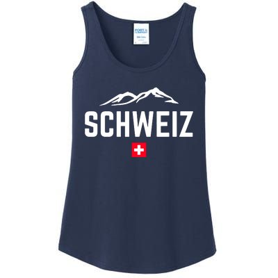 SUISSE SWITZERLAND Flag Ladies Essential Tank