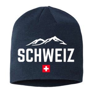 SUISSE SWITZERLAND Flag Sustainable Beanie