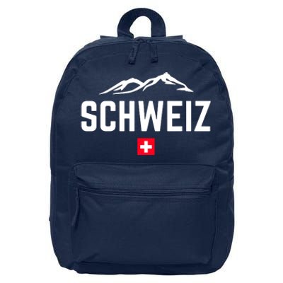 SUISSE SWITZERLAND Flag 16 in Basic Backpack