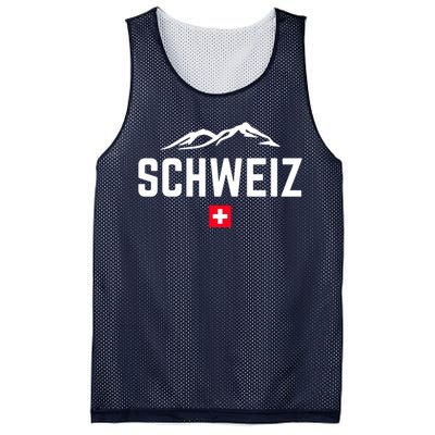 SUISSE SWITZERLAND Flag Mesh Reversible Basketball Jersey Tank