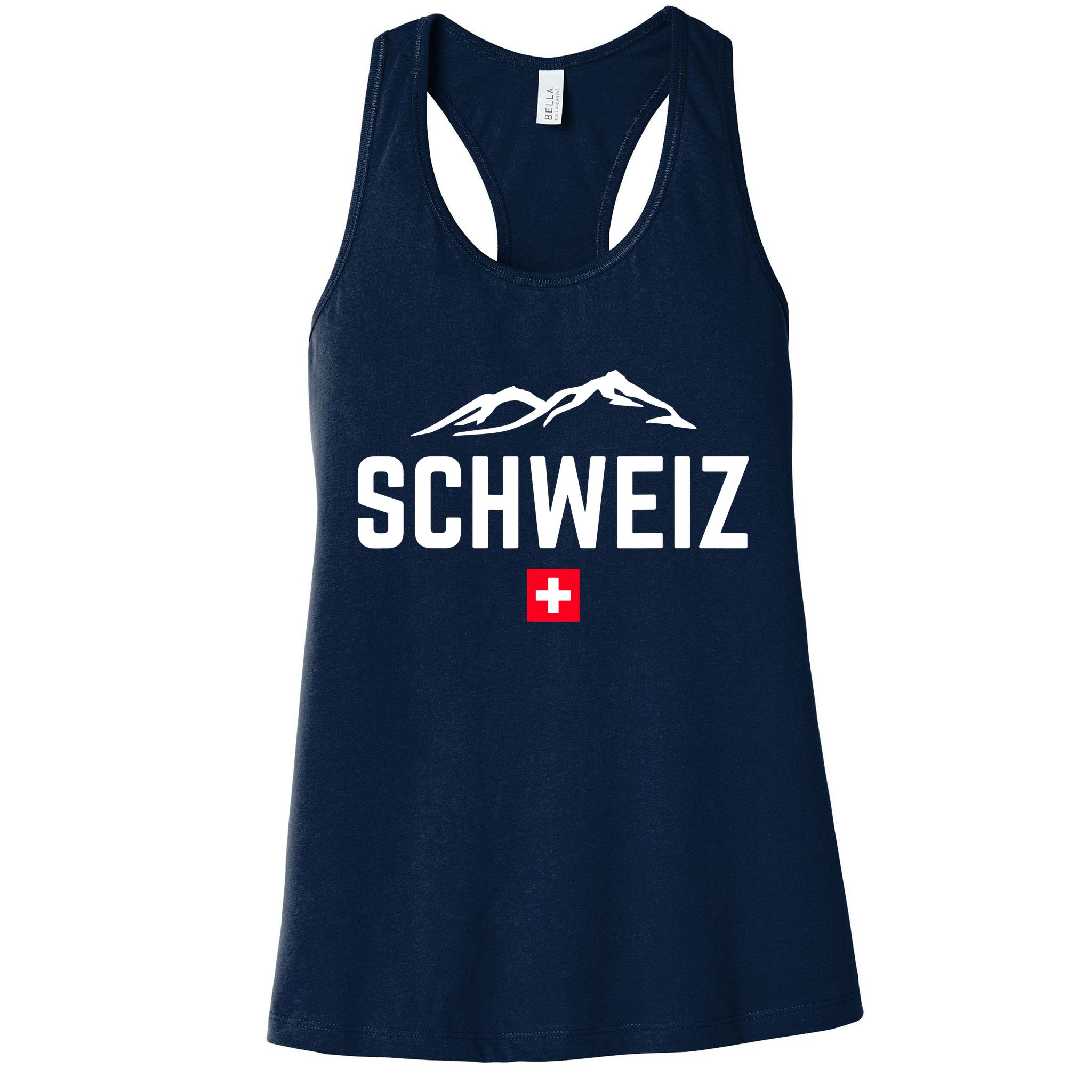SUISSE SWITZERLAND Flag Womens Tank Top