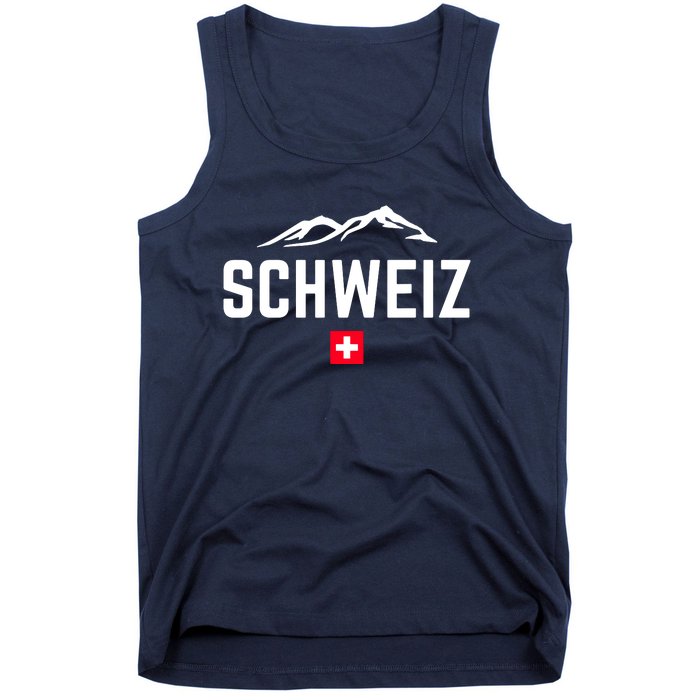 SUISSE SWITZERLAND Flag Tank Top