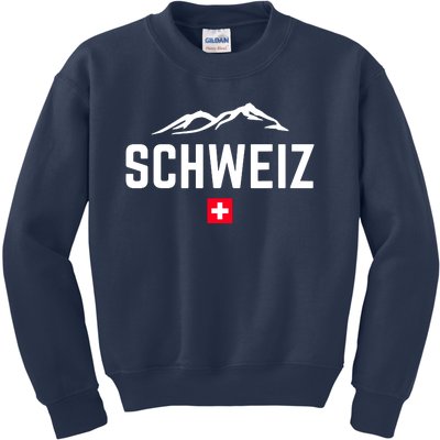 SUISSE SWITZERLAND Flag Kids Sweatshirt