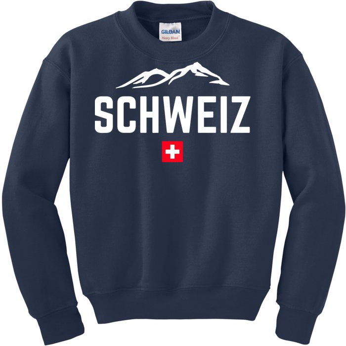 SUISSE SWITZERLAND Flag Kids Sweatshirt