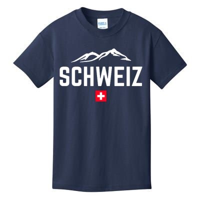 SUISSE SWITZERLAND Flag Kids T-Shirt