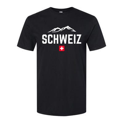 SUISSE SWITZERLAND Flag Softstyle CVC T-Shirt