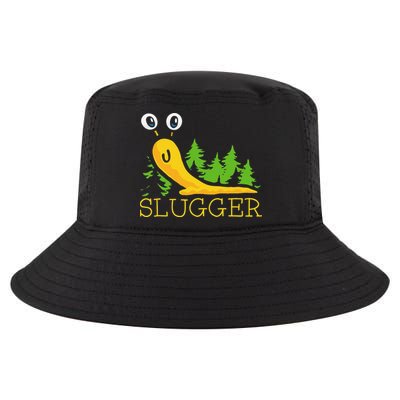 Slugger Slug – Funny Banana Slug Expert Baseball Game Player Cool Comfort Performance Bucket Hat