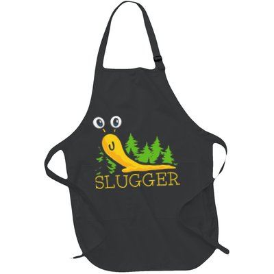Slugger Slug – Funny Banana Slug Expert Baseball Game Player Apron