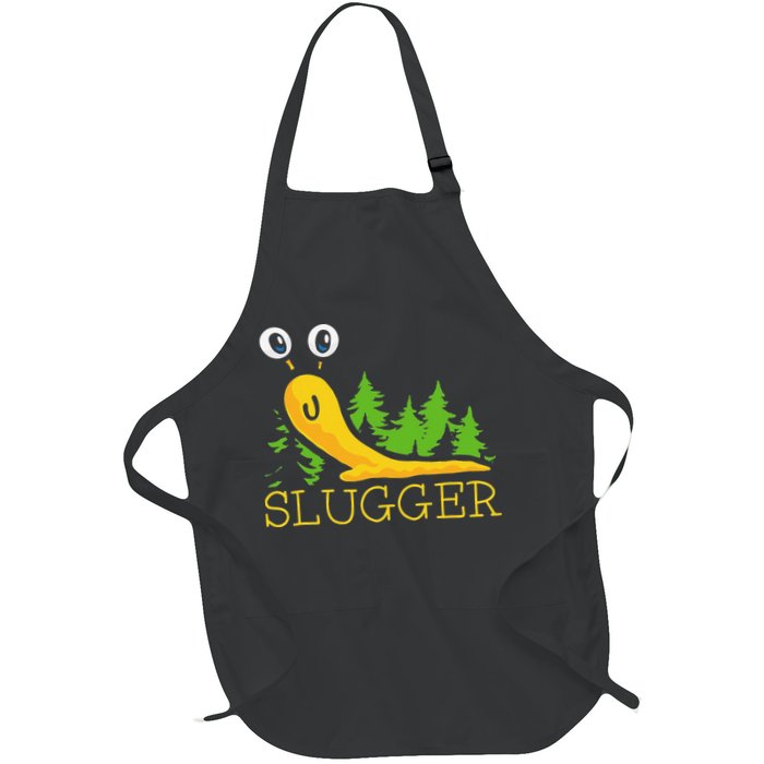 Slugger Slug – Funny Banana Slug Expert Baseball Game Player Apron