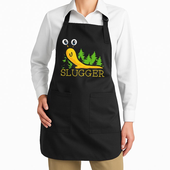 Slugger Slug – Funny Banana Slug Expert Baseball Game Player Apron