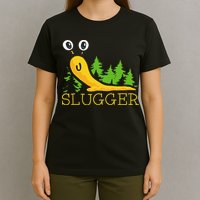Slugger Slug – Funny Banana Slug Expert Baseball Game Player T-Shirt